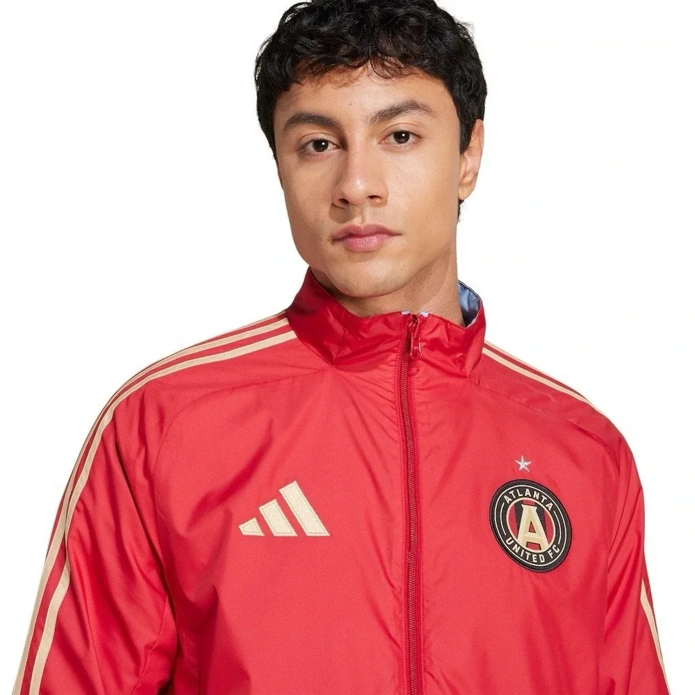 adidas Atlanta United FC Reversible Anthem Jacket Mens‎ JE5619 Sz XL